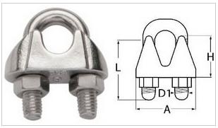 Stainless Steel Wire Rope Clip