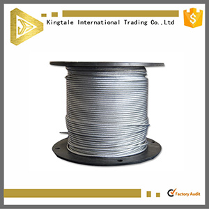 >Corda de arame galvanizado 6X7